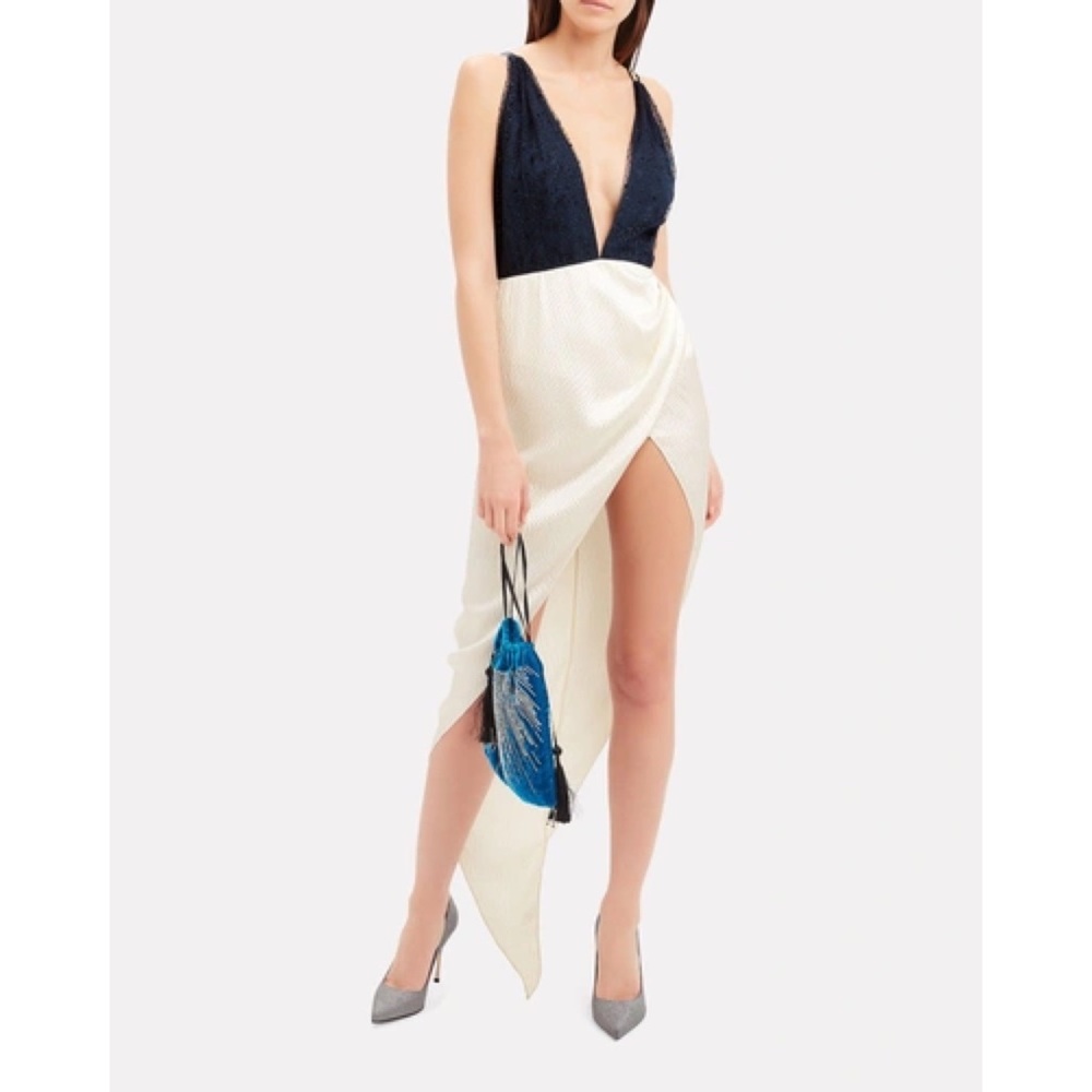 Haney Constance Sequin Glitter Assymetrical Dress 6